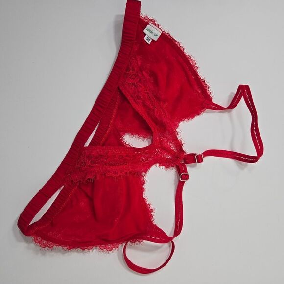 aerie red lace bra - Picture 7 of 12